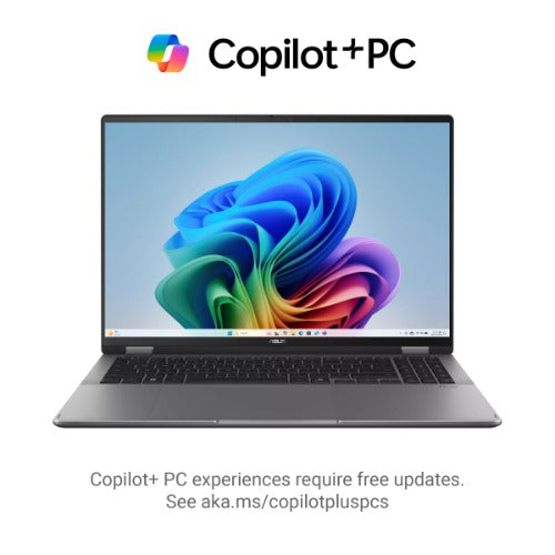 ASUS VivoBook 16 Flip 16" Notebook Intel Core Ultra 7 258V DDR5X 32GB 1TB SSD Grey Win 11 Pro Copilot+ PC 1Y