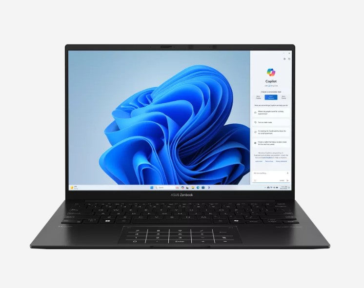 ASUS Zenbook 14 14" WUXGA OLED Notebook AMD Ryzen R7-445 DDR5 32GB 1TB SSD Black Win 11 Home 1.2kg 1Y Warranty
