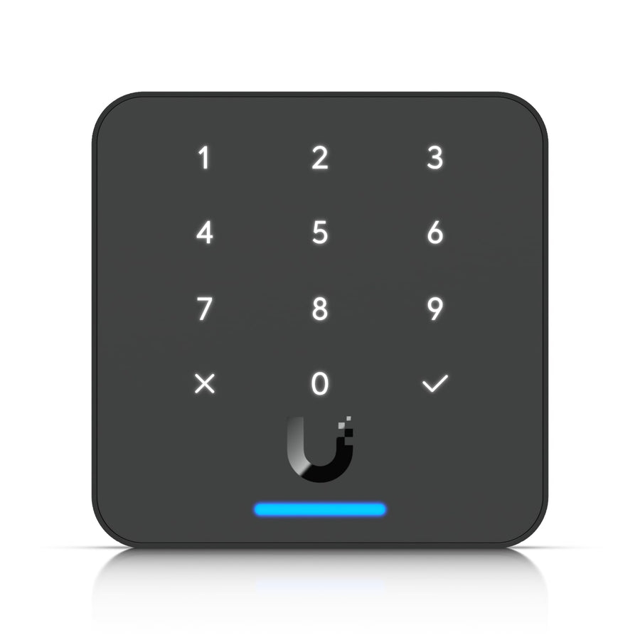 Ubiquiti Reader Flex, Black, Third-generation NFC Card Reader With A Keypad & Apple Touch Pass Support