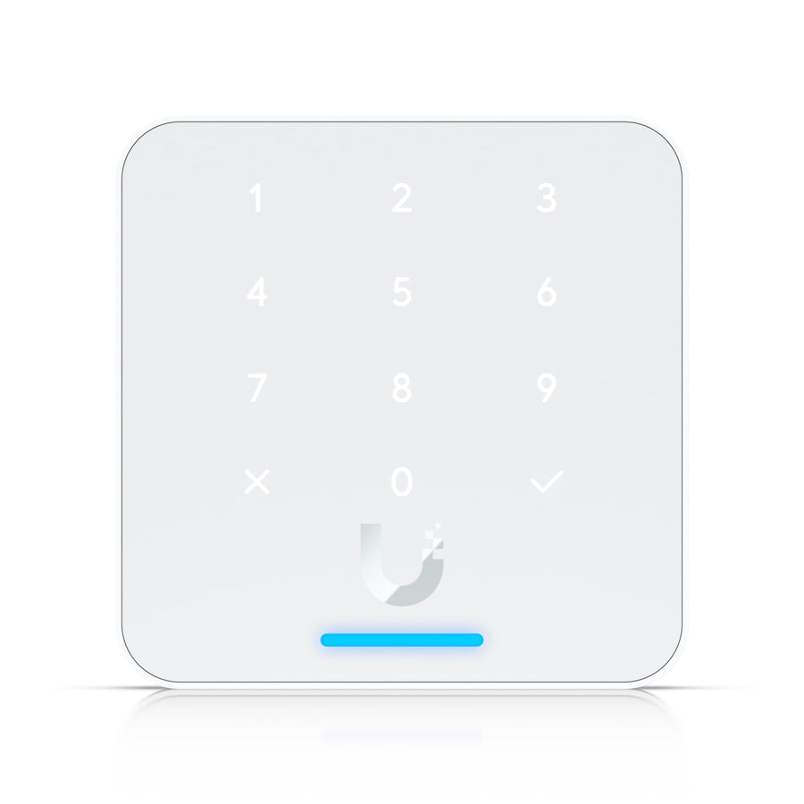 Ubiquiti Ubiquit Reader Flex, White, Third-generation NFC Card Reader With A Keypad & Apple Touch Pass Support