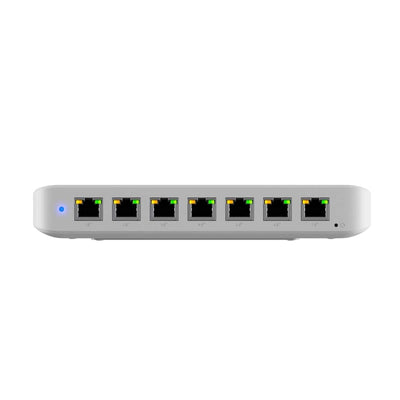 Ubiquiti Ultra 210W, Compact 8-port Layer 2 GbE PoE Switch Versatile Mounting Option