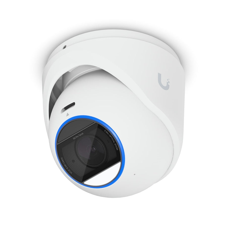 Ubiquiti G6 Pro Turret, White, All-Weather Tamper-Resistant 4K PoE+Cam