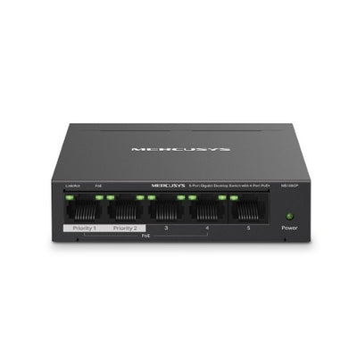 TP-LINK Mercusys MS105GP 5-Port Gigabit Desktop Switch with 4-Port PoE+