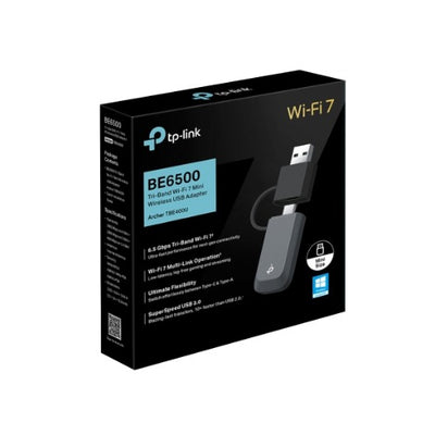TP-LINK Archer TBE400U BE6500 Tri-Band Wi-Fi 7 Mini Wireless USB Adapter