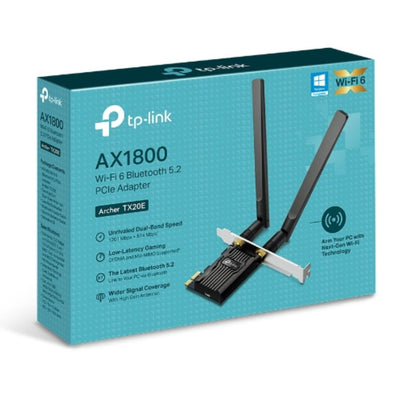 TP-LINK Archer TX20E AX1800 Wi-Fi 6 Bluetooth 5.2 PCIe Adapter
