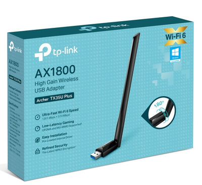 TP-LINK Archer TX35U Plus AX1800 High Gain Wireless USB Adapter
