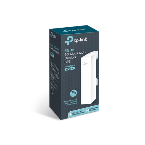 TP-LINK CPE510 5GHz 300Mbps 13dBi Outdoor CPE Access Point up to 27dBm