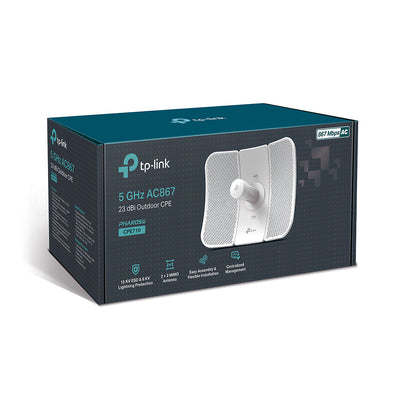 TP-LINK CPE710 5GHz AC 867Mbps 23dBi High-gain Directional Outdoor CPE