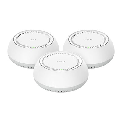 TP-LINK Deco BE65-PoE(3-pack) BE11000 Whole Home Mesh Wi-Fi 7 System with PoE 688 Mbps at 2.4 GHz + 4324 Mbps at 5