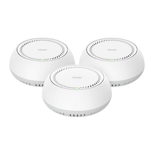 TP-LINK Deco BE65-PoE(3-pack) BE11000 Whole Home Mesh Wi-Fi 7 System with PoE 688 Mbps at 2.4 GHz + 4324 Mbps at 5