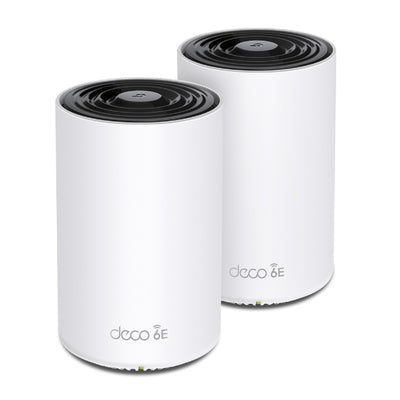 TP-LINK Deco XE75 AXE5400 Tri-Band Mesh Wi-Fi 6E System (2-pack) 574 Mbps at 2.4 GHz + 2402 Mbps at 5 GHz + 2402