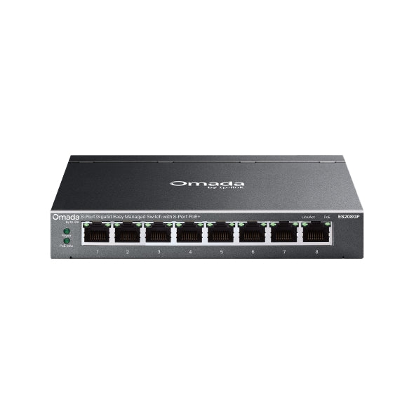 TP-LINK ES208GP Omada 8-Port Gigabit Easy Managed Switch with 8-Port PoE+