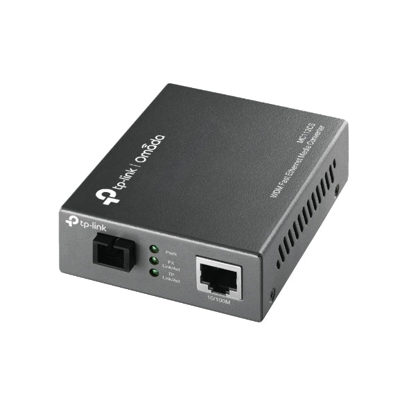 TP-LINK MC112CS Media Converter SC WDM Monomodo Simplex 10/100Mbps RJ45 to 100M single-mode SC fiber Tx:1310nm