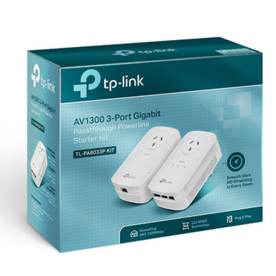 TP-LINK TL-PA8033P KIT AV1300 Passthrough Powerline KIT