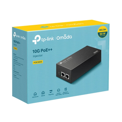 TP-LINK POE380S Omada 10G PoE++ Injector PORT: 1× 10Gbps PoE Port