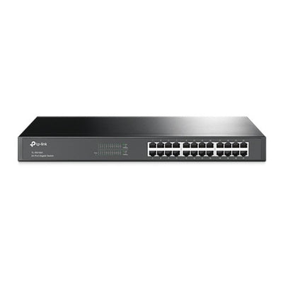 TP-LINK TL-SG1024 24-Port Gigabit 19" Rackmountable Unmanaged Switch energy-efficient Supports MAC Plug & play