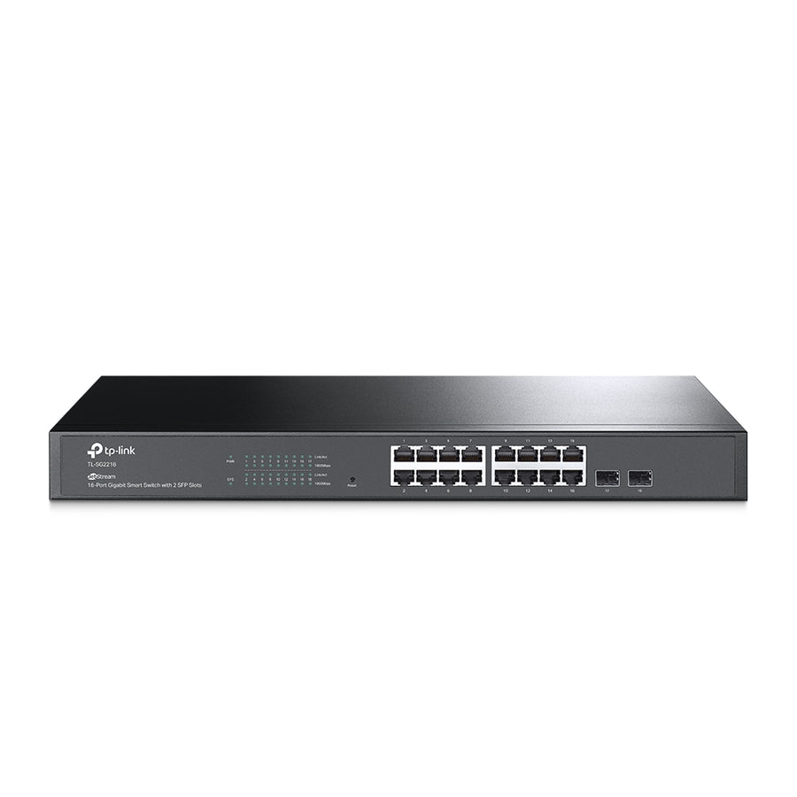 TP-LINK SG2218 JetStream 16-Port Gigabit Smart Switch with 2 SFP Slots