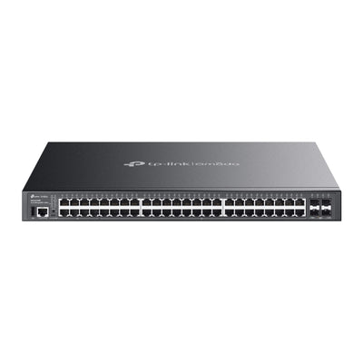 TP-LINK SG5452XMPP Omada 48-Port Gigabit Stackable Lite L3 Managed PoE++ Switch with 4× 10G Slots