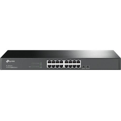 TP-LINK TL-SG1016 16-Port Gigabit Rackmount Unmanaged Switch Energy-efficient Supports MAC 19-inch Rack-mountable