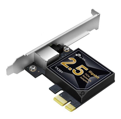 TP-LINK TX201 2.5G 2.5 Gigabit PCI Express Network Adapter Low-Profile & Full-Height Brackets 1× PCI Express 2.1 x