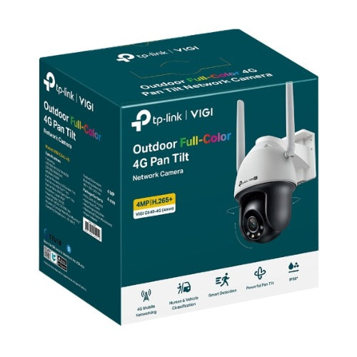 TP-LINK VIGI 4MP C540-4G(4mm) Outdoor Full-Color 4G Pan Tilt Network Camera