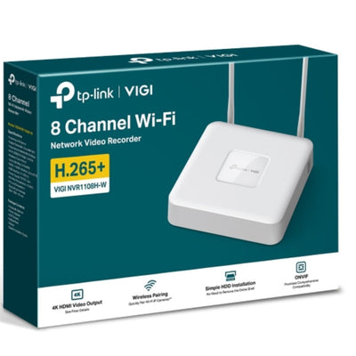 TP-LINK VIGI NVR1108H-W 8 Channel Wi-Fi Network Video Recorder