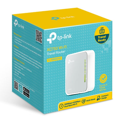 TP-LINK TL-WR902AC AC750 750Mbps Dual Band WiFi Wireless Travel Router 1x100Mbps LAN/WAN USB for 3G/4G Modem