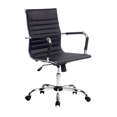 NNEDSZ Gaming Office Chair Computer Desk Chairs Home Work Study Black Mid Back-0