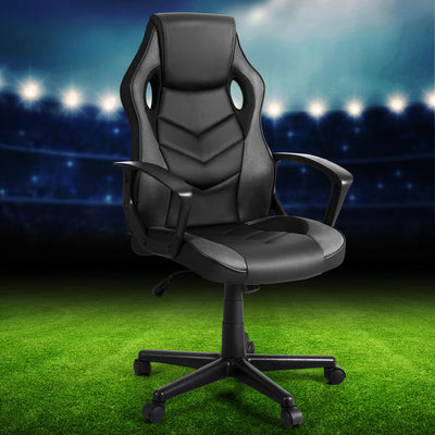 NNEDSZ Artiss Gaming Office Chair Computer Chairs Grey-0