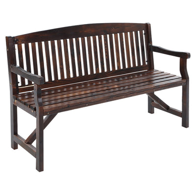 NNEDSZ  Bench Chair Natural Outdoor Furniture Décor Patio Deck 3 Seater-0