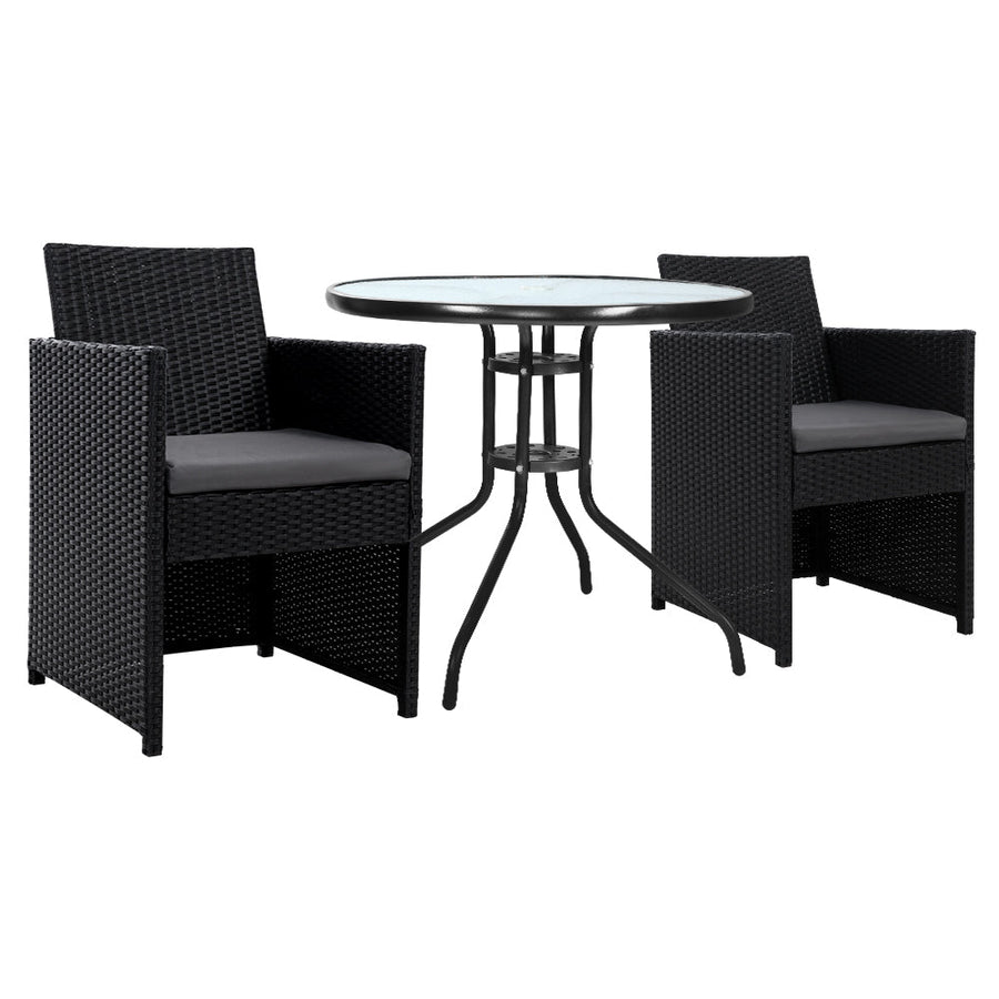 NNEDSZ Patio Furniture Dining Chairs Table Patio Setting Bistro Set Wicker Tea Coffee Cafe Bar Set-0