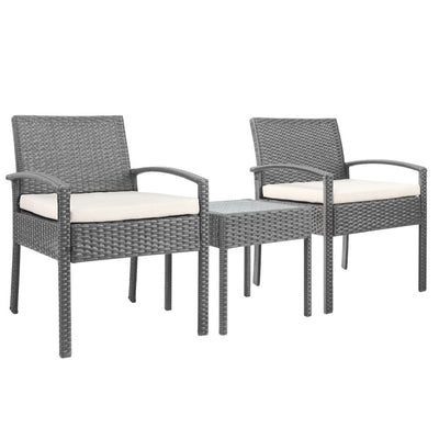 NNEDSZ 3-piece Outdoor Set - Grey-0