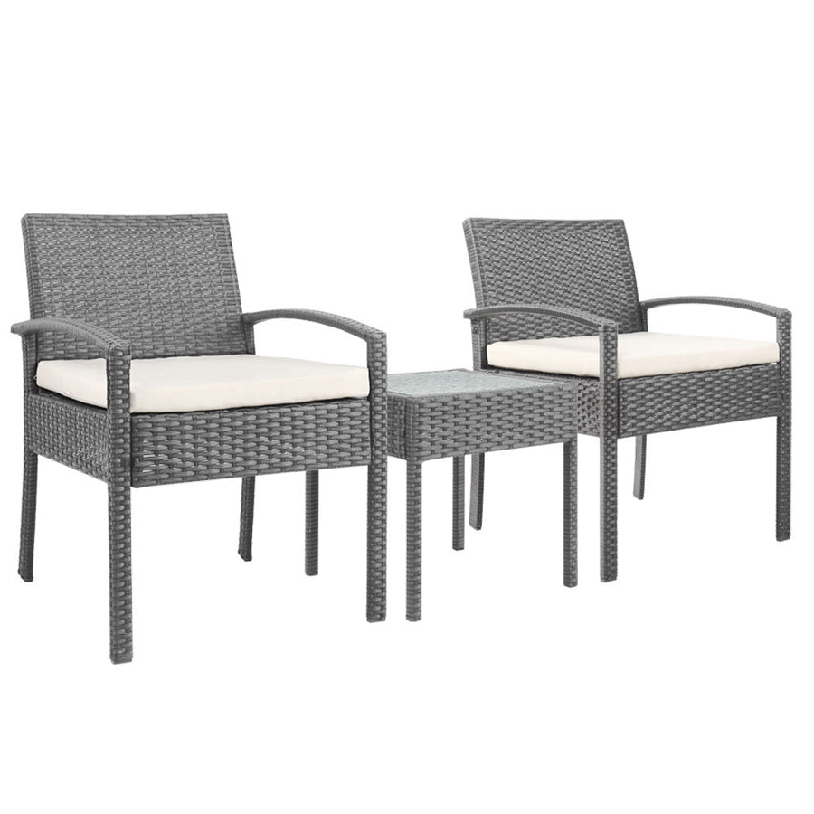 NNEDSZ 3-piece Outdoor Set - Grey-0