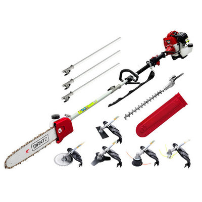 NNEDSZ 62CC Petrol Pole Chainsaw Saw Brush Cutter Whipper Snipper Hedge Trimmer-0