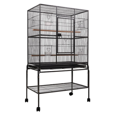 NNEDSZ Bird Cage Pet Cages Aviary 137CM Large Travel Stand Budgie Parrot Toys-0