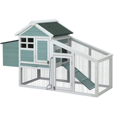 NNEDSZ Chicken Coop Rabbit Hutch Large House Run Cage Wooden Outdoor Pet Hutch-0