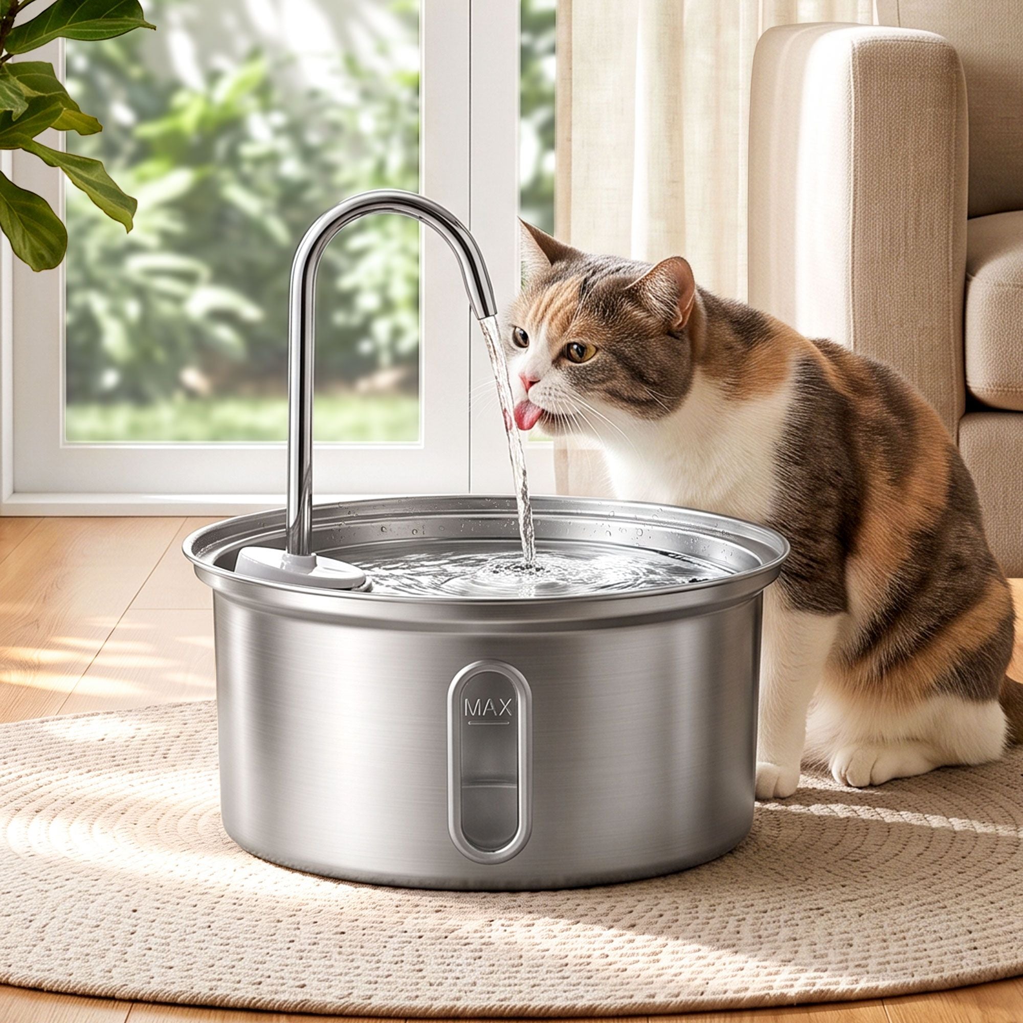 i.Pet 3.2L Stainless Cat Water Fountain