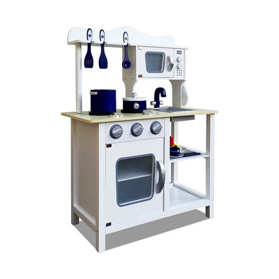 NNEDSZ  18 Piece Kids Kitchen Play Set - White-0