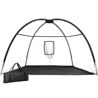 NNEDSZ 3.5m Golf Practice Net Portable Training Aid Driving Target Tent Black-0