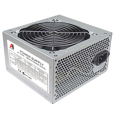 Aywun 500W Retail 120mm FAN ATX PSU. 1x 6PIN PCI-E