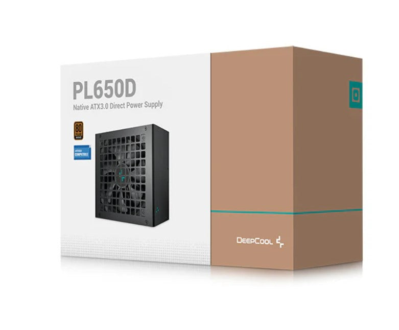 DEEPCOOL PL650D 650W 80+ Bronze Certified Non-Modular ATX Power Supply(Direct Cable)