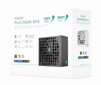 DEEPCOOL PS850P 850W Gamer Storm SFX12V V4.1 & ATX12V V3.1M Full Japanese Electroyltic Capacitors