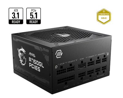 MSI MAG A750GL PCIE5 II Bulk – 750W ATX 3.1