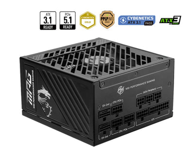 MSI MPG A1000GS PCIE5 1000W ATX Power Supply Unit