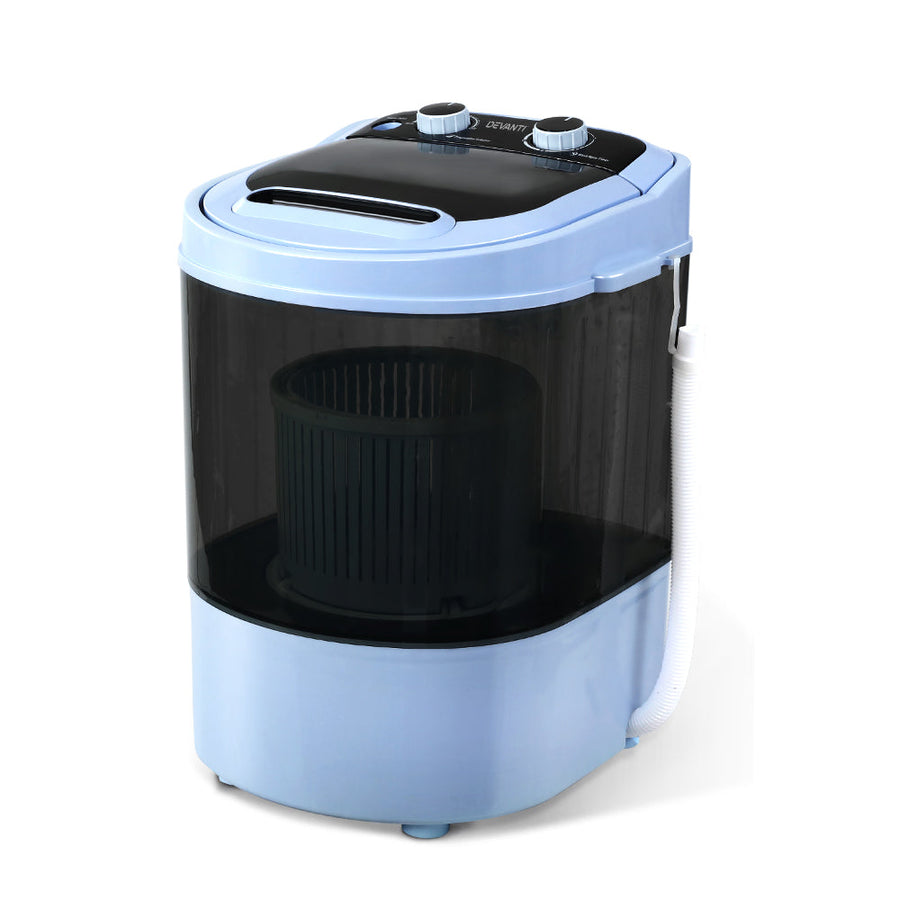 NNEDSZ 3KG Mini Portable Washing Machine Shoes Wash Top Load Spin Camp Caravan-0