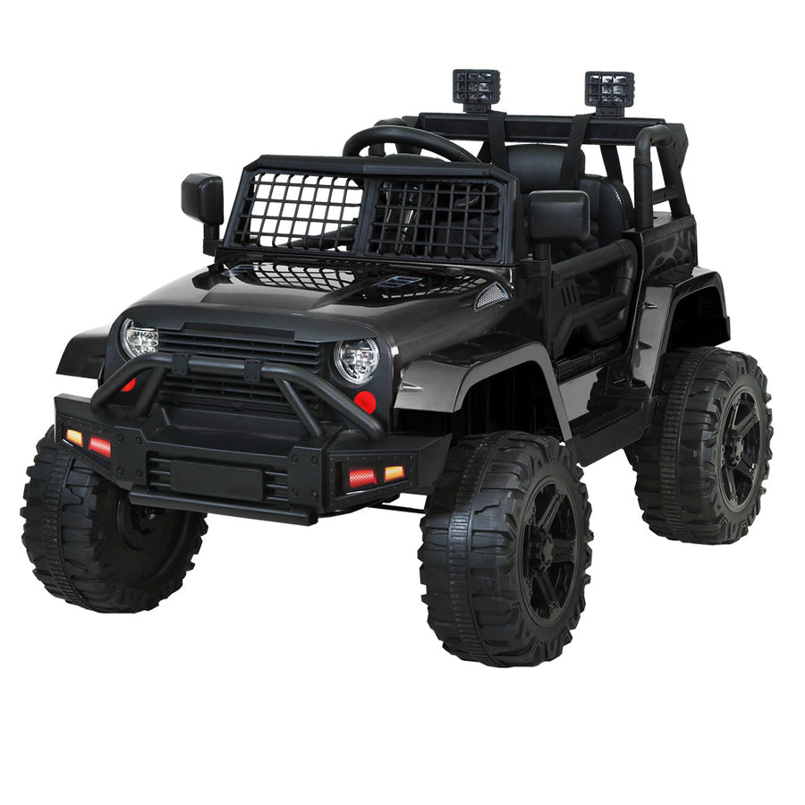 NNEDSZ Kids Ride On Car Electric 12V Car Toys Jeep Battery Remote Control Black-0