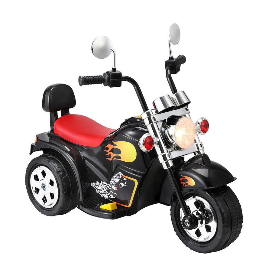 NNEDSZ Kids Ride On Car Motorcycle Motorbike Electric Toys Horn Music 6V Black-0