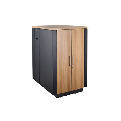 LDR Assembled Soundproof 18U Cabinets ( Black and Wood Color)