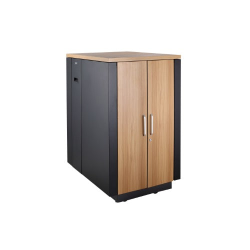 LDR Assembled Soundproof 18U Cabinets ( Black and Wood Color)