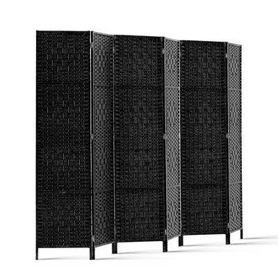 NNEDSZ 6 Panel Room Divider - Black-0